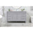Elegant Kitchen/Bath Bennett 60" Single Bathroom Vanity, Grey