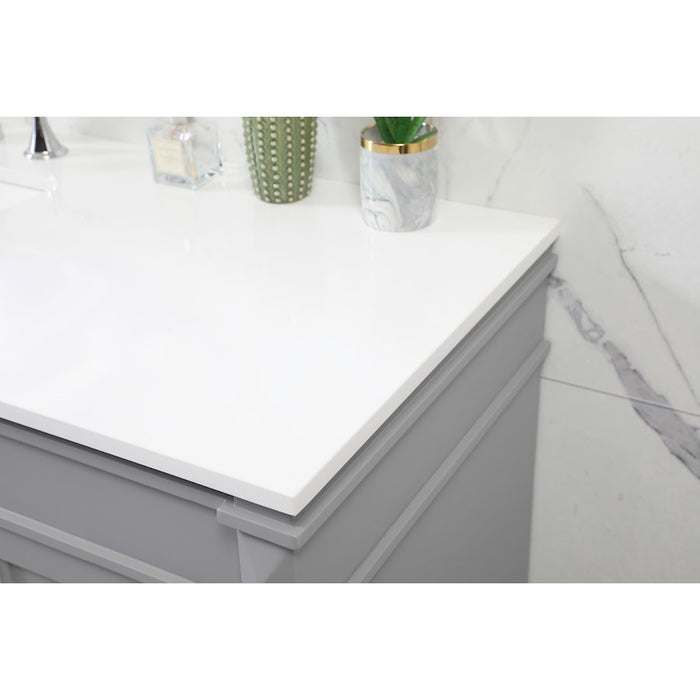 Elegant Kitchen/Bath Bennett 60" Single Bathroom Vanity, Grey