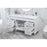 Elegant Kitchen/Bath Bennett 60" Single Bathroom Vanity, White