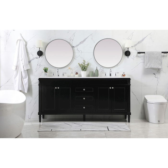 Elegant Kitchen/Bath Bennett 60" Single Bathroom Vanity, White