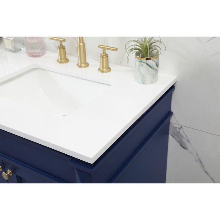 Elegant Kitchen/Bath Bennett 72" Double Bathroom Vanity, Blue