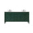 Elegant Kitchen/Bath Bennett 72" Double Bathroom Vanity, Green - VF31872DGN