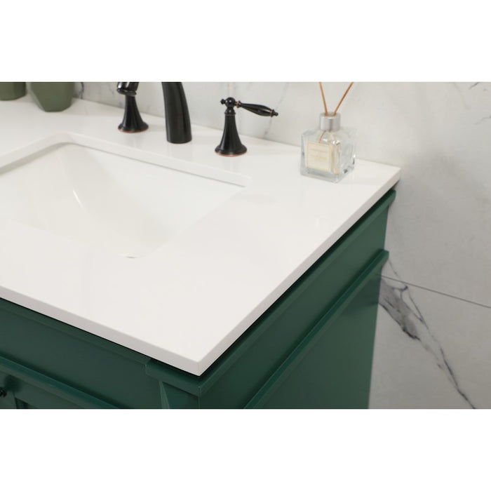 Elegant Kitchen/Bath Bennett 72" Double Bathroom Vanity, Green