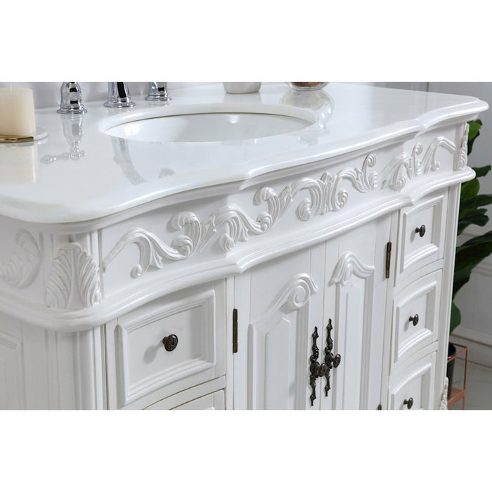 Elegant Kitchen/Bath Bennett 72" Double Bathroom Vanity, White