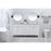 Elegant Kitchen/Bath Bennett 72" Double Bathroom Vanity, White
