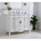 Elegant Oakland 42" Single Vanity, Antique White/Ivory Marble