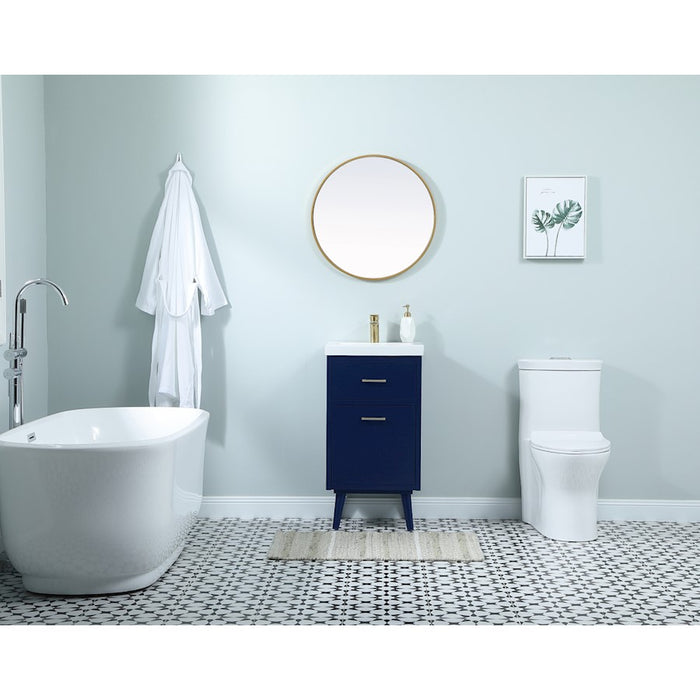 Elegant Oakland 48" Single Vanity, Antique White/Ivory Marble