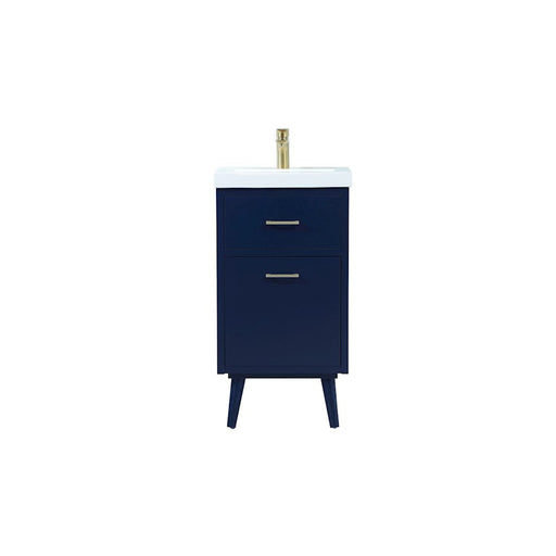 Elegant Kitchen/Bath Boise 18" Bathroom Vanity, Blue - VF41018MBL