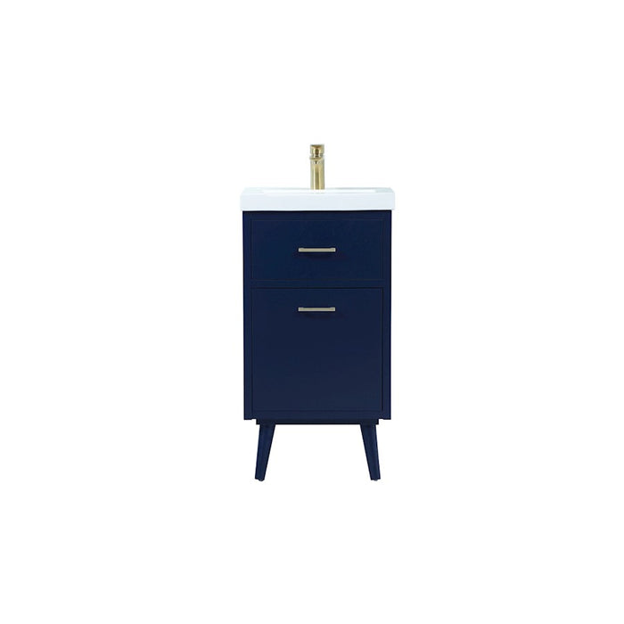Elegant Kitchen/Bath Boise 18" Bathroom Vanity, Blue - VF41018MBL