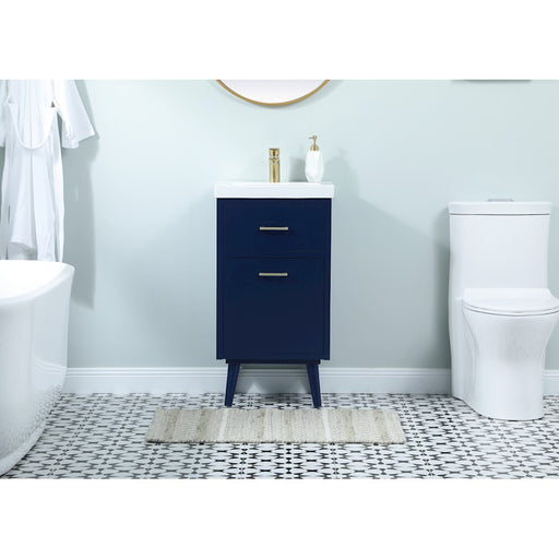 Elegant Kitchen/Bath Boise 18" Bathroom Vanity, Blue