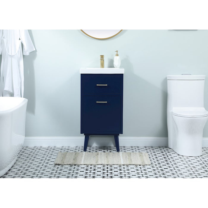 Elegant Kitchen/Bath Boise 18" Bathroom Vanity, Blue