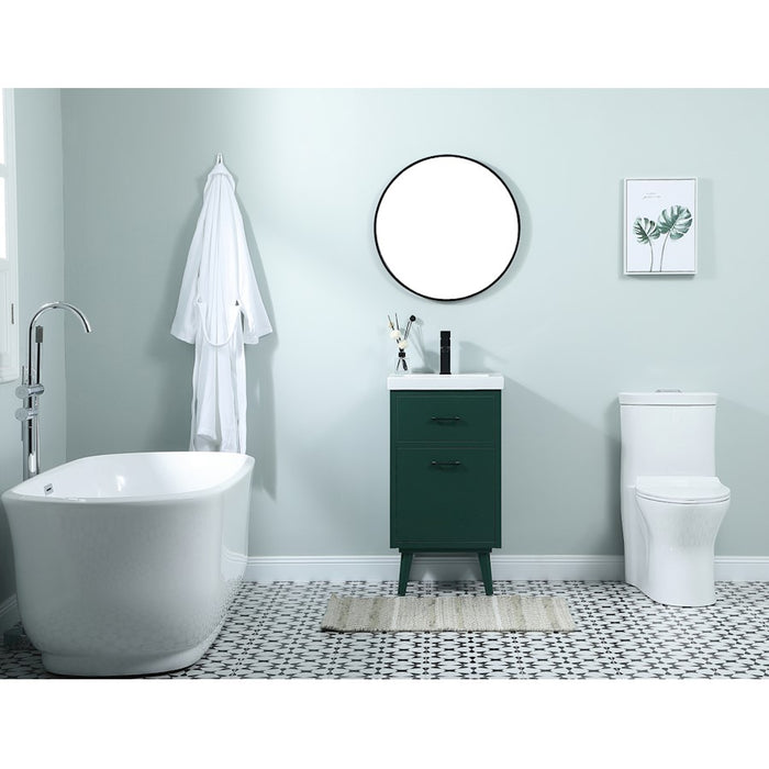 Elegant Kitchen/Bath Boise 18" Bathroom Vanity, Blue