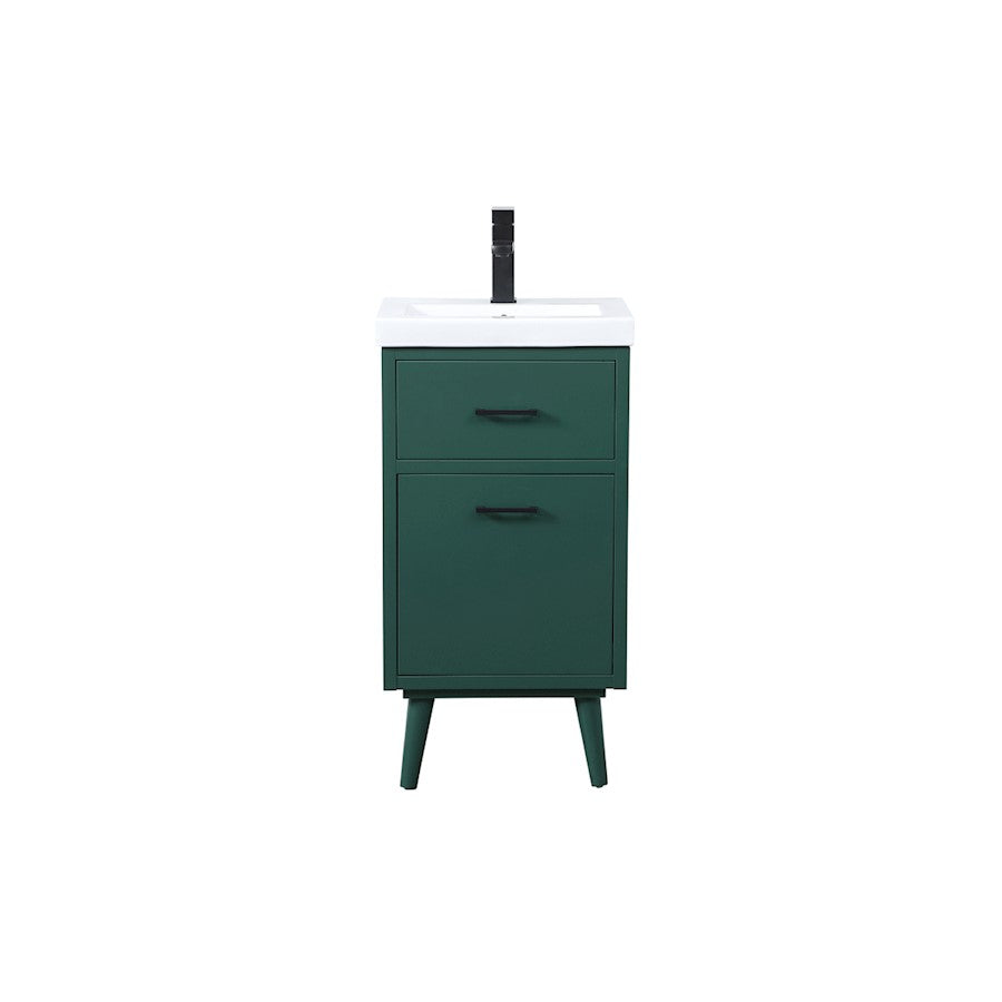 Elegant Kitchen/Bath Boise 18" Bathroom Vanity, Green - VF41018MGN