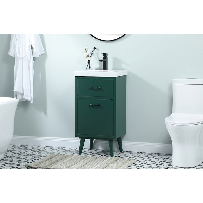Elegant Kitchen/Bath Boise 18" Bathroom Vanity, Green