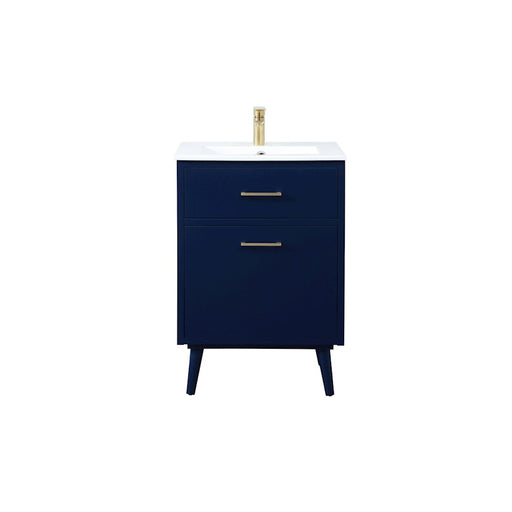 Elegant Kitchen/Bath Boise 24" Bathroom Vanity, Blue - VF41024MBL