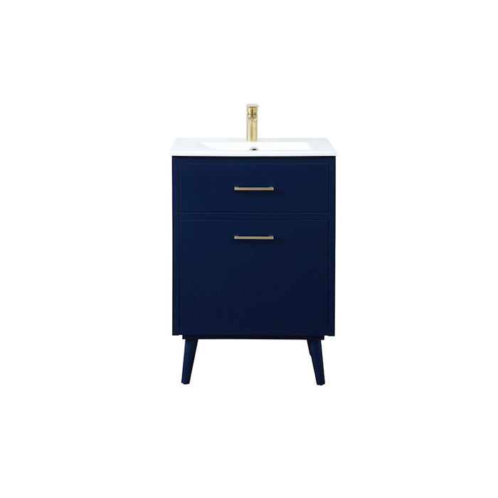 Elegant Kitchen/Bath Boise 24" Bathroom Vanity, Blue - VF41024MBL