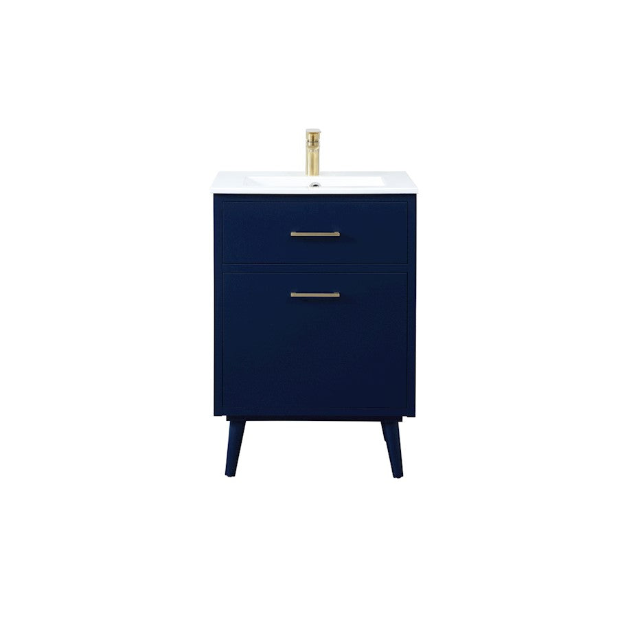 Elegant Kitchen/Bath Boise 24" Bathroom Vanity, Blue - VF41024MBL
