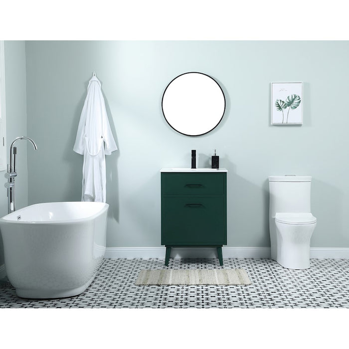 Elegant Kitchen/Bath Boise 24" Bathroom Vanity, Blue