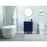 Elegant Kitchen/Bath Boise 24" Bathroom Vanity, Blue