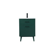 Elegant Kitchen/Bath Boise 24" Bathroom Vanity, Green - VF41024MGN
