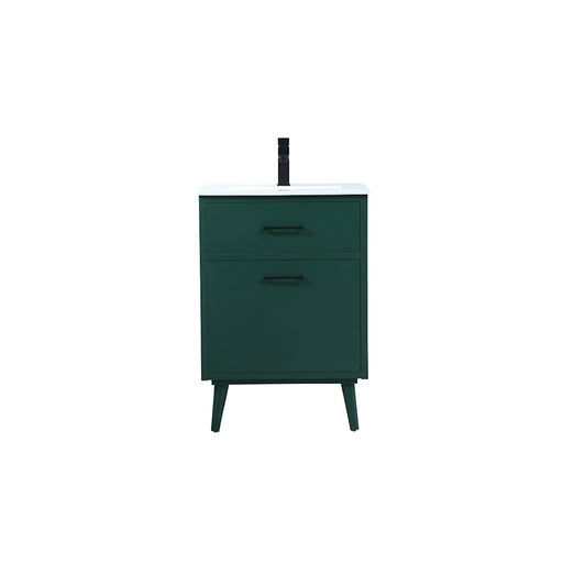 Elegant Kitchen/Bath Boise 24" Bathroom Vanity, Green - VF41024MGN