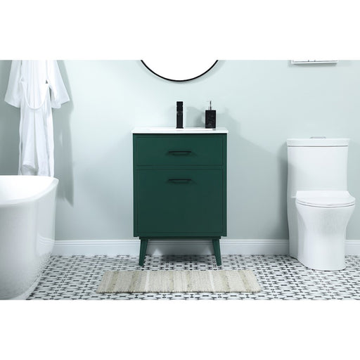 Elegant Kitchen/Bath Boise 24" Bathroom Vanity, Green