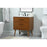 Elegant Boise 30" Single Bathroom Vanity, Teak/Backsplash