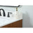 Elegant Boise 30" Single Bathroom Vanity, Teak/Backsplash