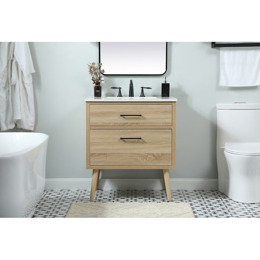 Elegant Kitchen/Bath Boise 30" Single Bathroom Vanity, Mango Wood