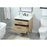 Elegant Boise 30" Single Bathroom Vanity, Mango Wood/Backsplash