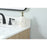 Elegant Boise 30" Single Bathroom Vanity, Mango Wood/Backsplash