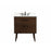 Elegant Boise 30" Single Bathroom Vanity, Walnut/Backsplash - VF41030MWT-BS