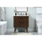 Elegant Boise 30" Single Bathroom Vanity, Walnut/Backsplash