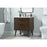 Elegant Boise 30" Single Bathroom Vanity, Walnut/Backsplash