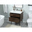 Elegant Boise 30" Single Bathroom Vanity, Walnut/Backsplash