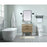 Elegant Boise 30" Single Bathroom Vanity, Walnut/Backsplash