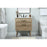 Elegant Boise 30" Single Bathroom Vanity, Natural Oak/Backsplash