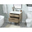 Elegant Boise 30" Single Bathroom Vanity, Natural Oak/Backsplash