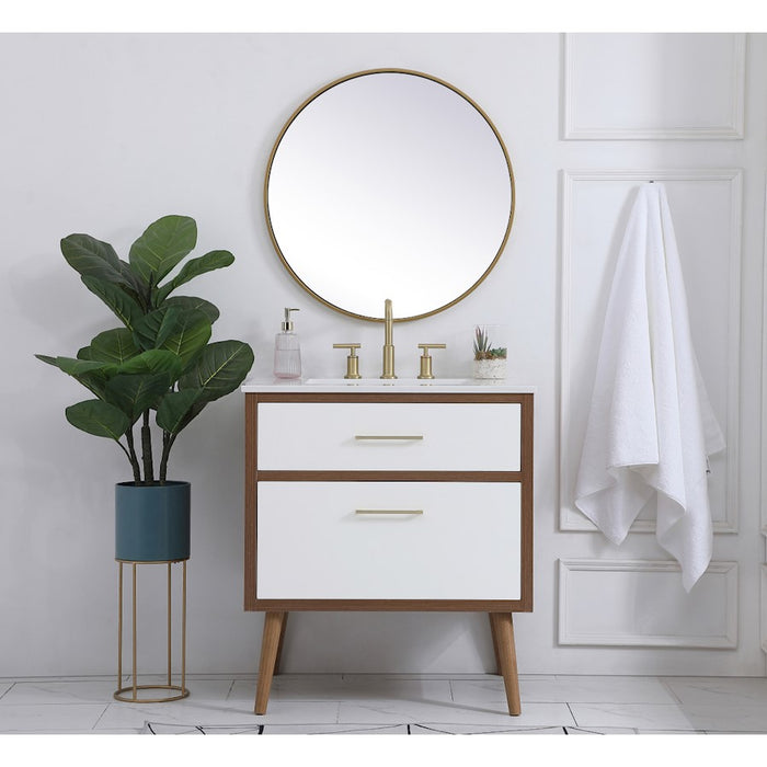 Elegant Kitchen/Bath Boise 30" Bathroom Vanity, White