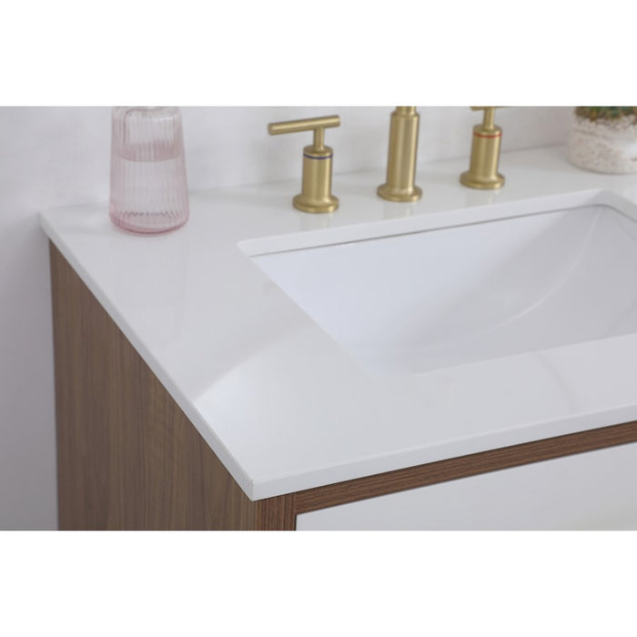 Elegant Kitchen/Bath Boise 30" Bathroom Vanity, White
