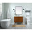 Elegant Kitchen/Bath Boise 36" Single Bathroom Vanity, Teak