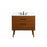 Elegant Boise 36" Single Bathroom Vanity, Teak/Backsplash - VF41036MTK-BS