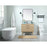 Elegant Boise 36" Single Bathroom Vanity, Teak/Backsplash