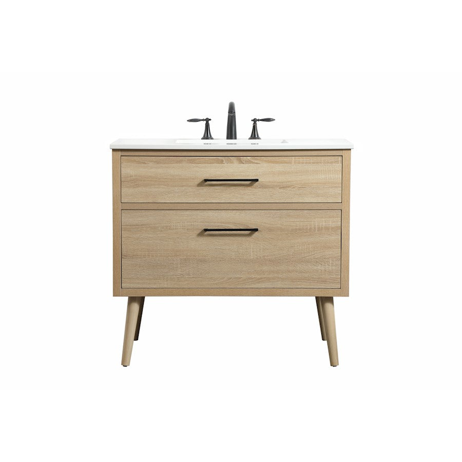 Elegant Kitchen/Bath Boise 36" Single Bathroom Vanity, Mango Wood - VF41036MW