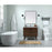 Elegant Boise 36" Single Bathroom Vanity, Mango Wood/Backsplash