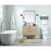 Elegant Boise 36" Single Bathroom Vanity, Mango Wood/Backsplash