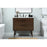 Elegant Boise 36" Single Bathroom Vanity, Walnut/Backsplash
