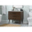 Elegant Boise 36" Single Bathroom Vanity, Walnut/Backsplash