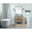 Elegant Boise 36" Single Bathroom Vanity, Walnut/Backsplash