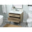Elegant Boise 36" Single Bathroom Vanity, Natural Oak/Backsplash